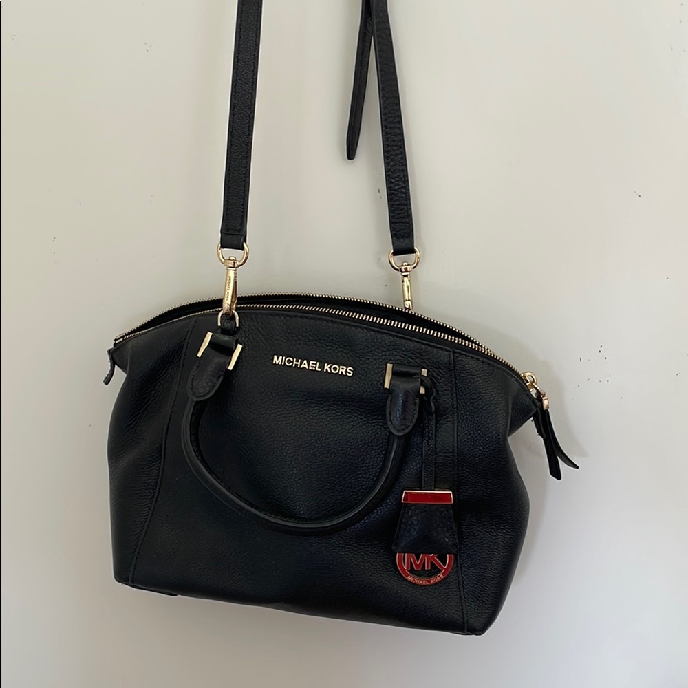 Michael Kors Black Leather Handbag
